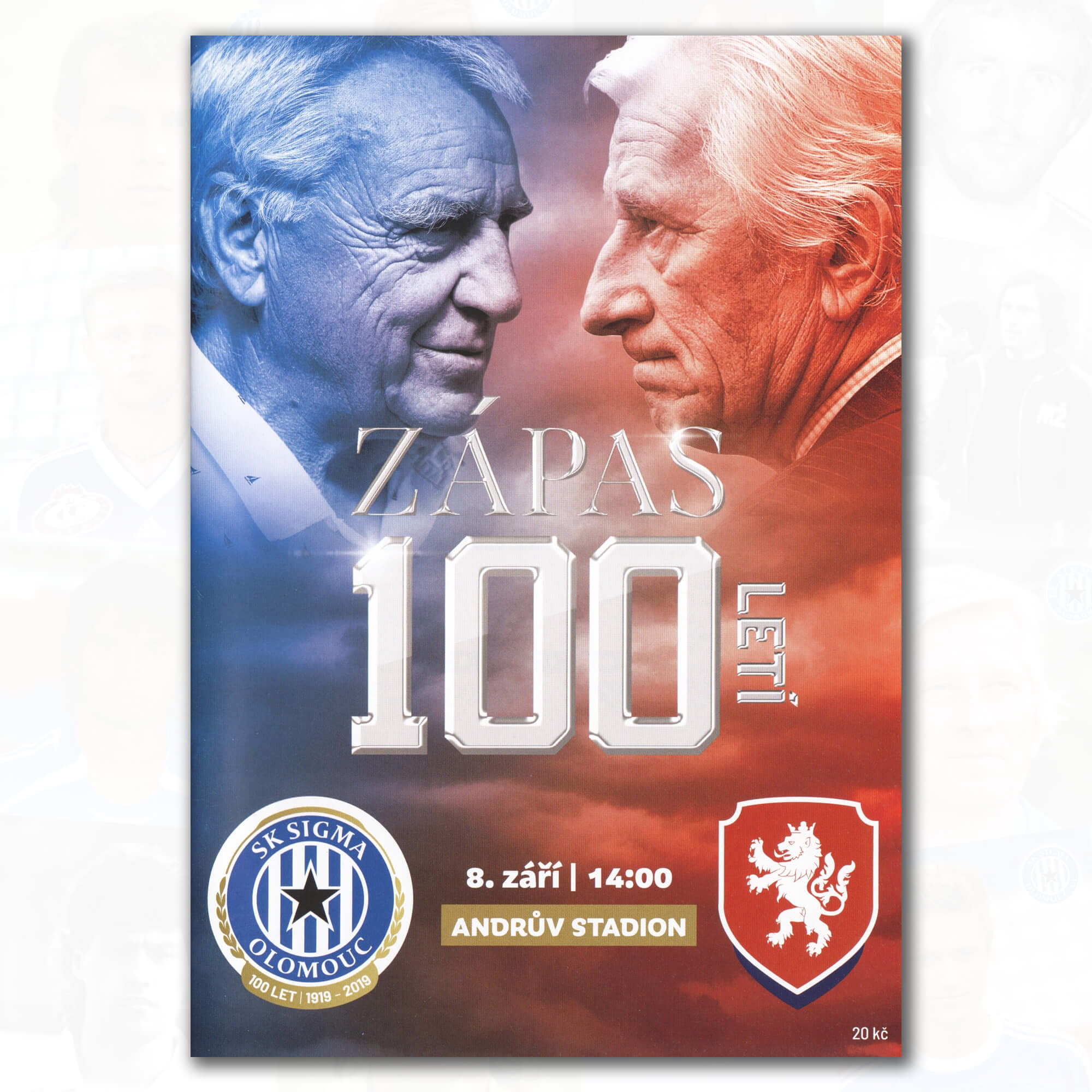 Zápasový program vydaný k Zápasu století Sigmy Olomouc mezi výběrem legend Sigmy Olomouc a České fotbalové reprezentace z Eura 2004
