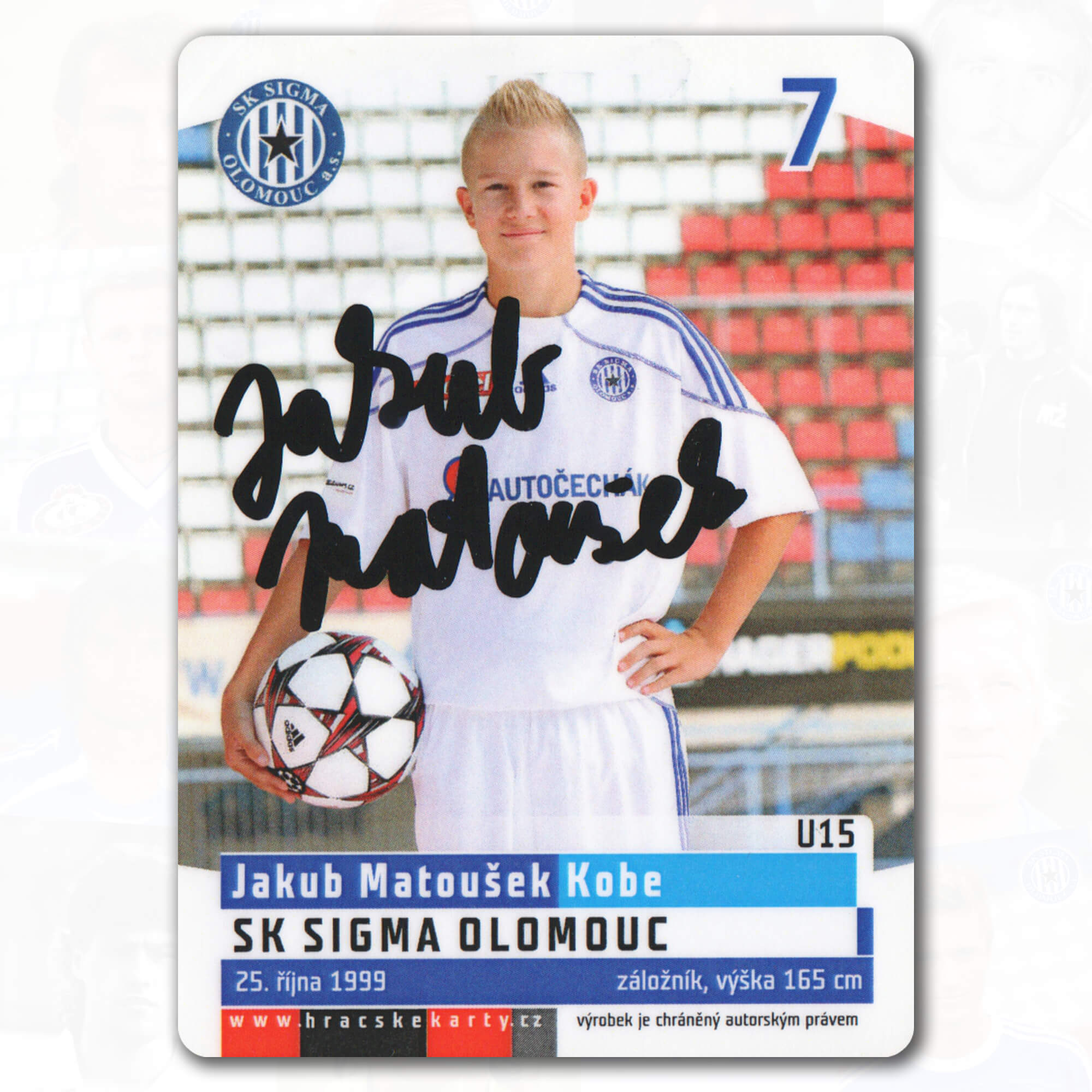 Jakub Matoušek - kartička U15