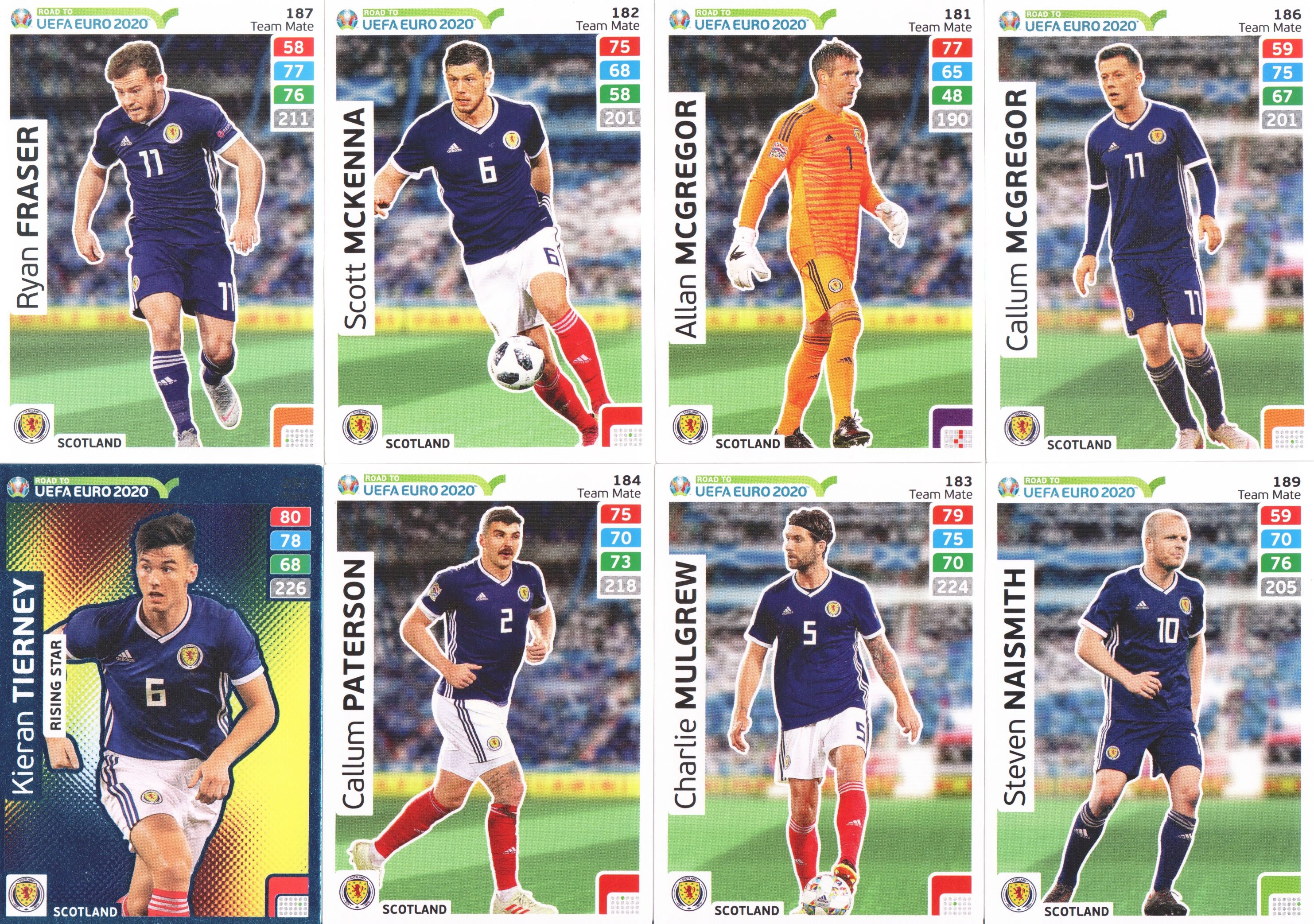 Scotland national team - lot 14 pcs
