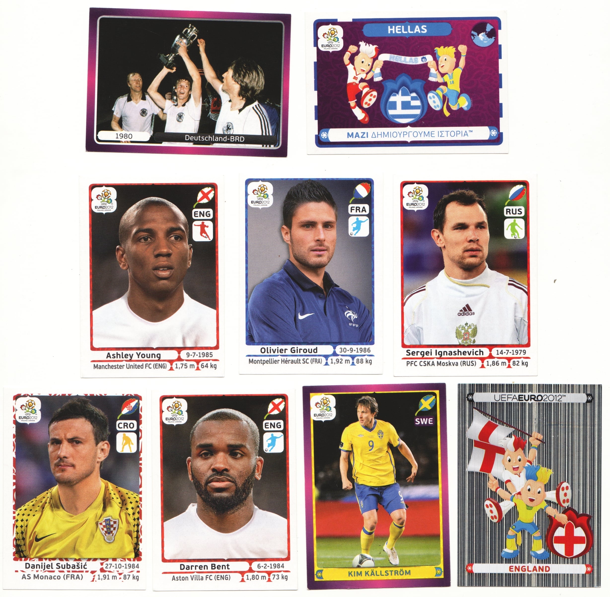 Euro 2012 - lot 21 pcs