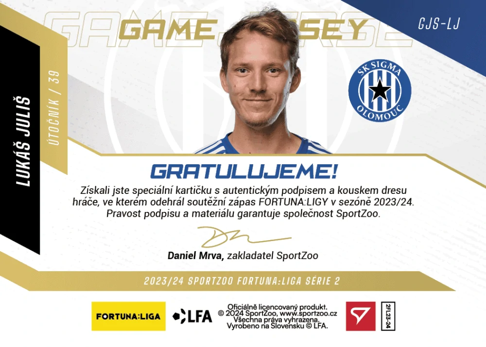Lukáš Juliš (Sigma Olomouc) /25