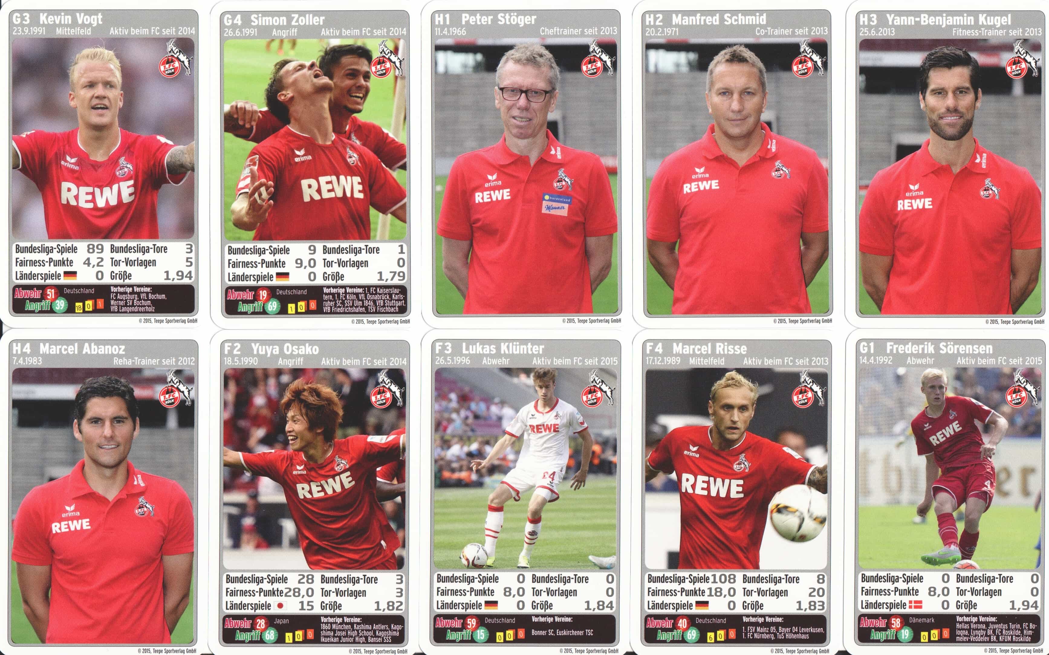 1. FC Köln - lot 32 pcs