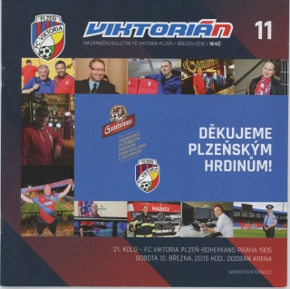 Viktoria Plzeň - Bohemians 1905 (2015/16)