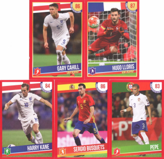 Panini Superstars 2016 - lot 5 pcs