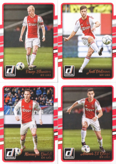 Ajax Amsterdam - 2016-17 Donruss - lot 4 pcs