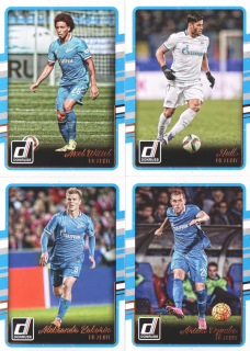 Zenit Saint Petersburg - 2016-17 Donruss - lot 4 pcs