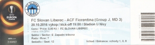 Slovan Liberec - Fiorentina (2015/16)