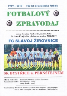 Slavoj Žirovnice - Bystřice nad Pernštejnem (2019)