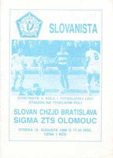 Slovan Bratislava - Sigma Olomouc (1988/89)