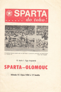Sparta Praha - Sigma Olomouc (1984/85)