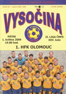 Vysočina Jihlava - 1. HFK Olomouc (2008/09)