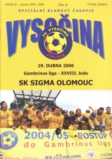 Vysočina Jihlava - Sigma Olomouc (2005/06)