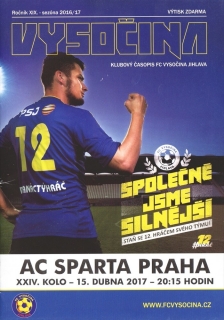 Vysočina Jihlava - Sparta Praha (2016/17)